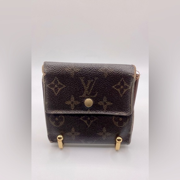 Authentic - Louis Vuitton Brown Leather Monogram Wallet - Picture 1 of 13